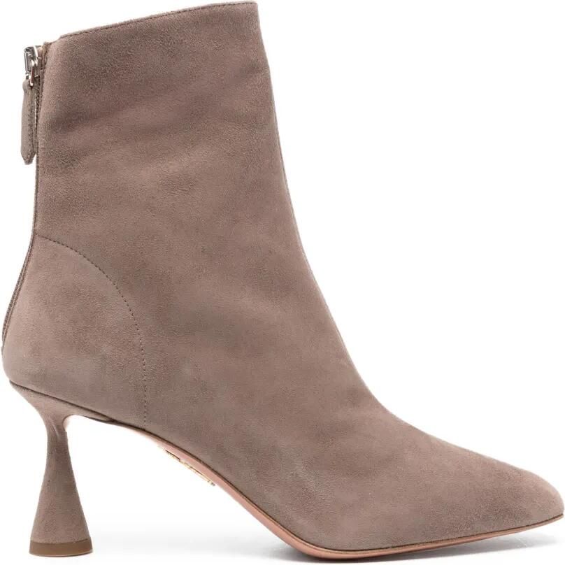 Aquazzura Laarzen met rits aan de achterkant Grijs