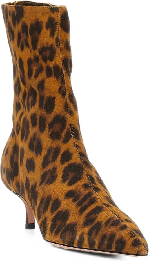 Aquazzura leopard-print suede ankle boots Bruin - Foto 3
