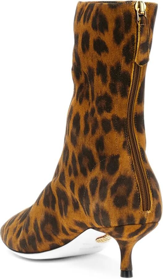 Aquazzura leopard-print suede ankle boots Bruin - Foto 2