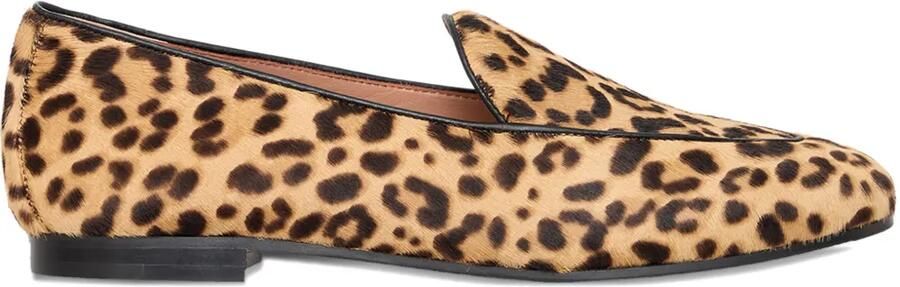Aquazzura Loafers met luipaardprint Beige