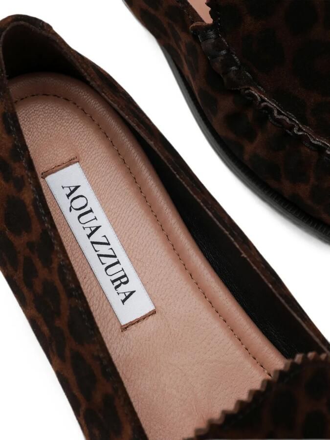 Aquazzura Loafers met luipaardprint Bruin - Foto 2
