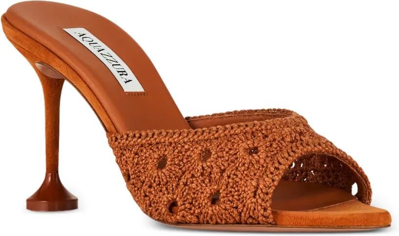 Aquazzura Loom muiltjes 85 Oranje - Foto 5