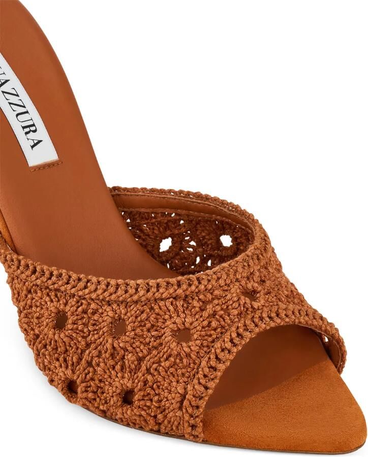 Aquazzura Loom muiltjes 85 Oranje - Foto 2