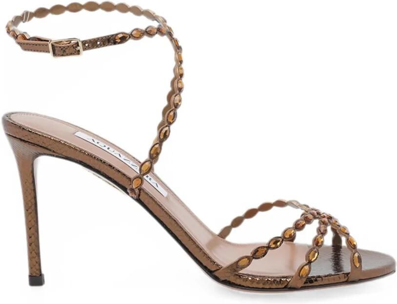 Aquazzura Love Struck 85 sandalen Bruin