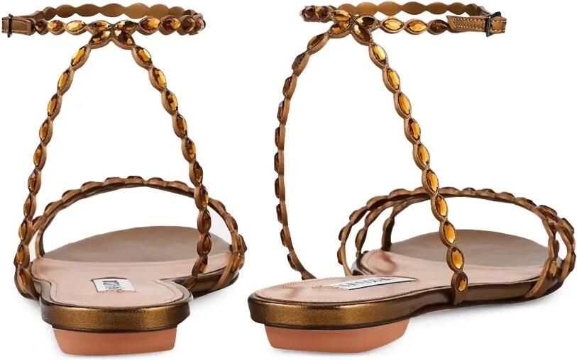 Aquazzura Love Struck sandalen verfraaid met kristallen Goud - Foto 3