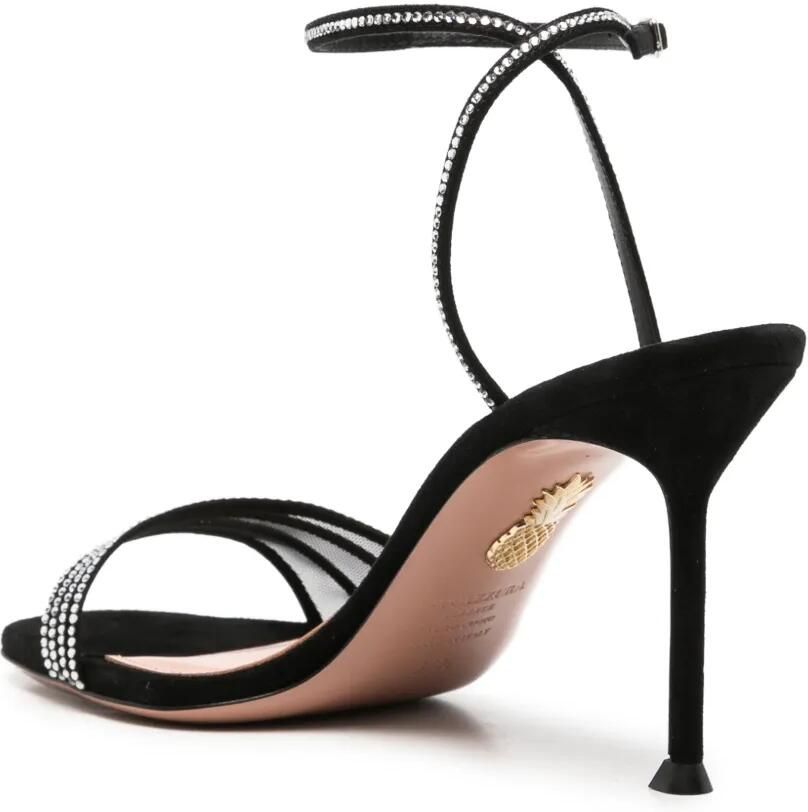 Aquazzura Mesh sandalen verfraaid met kristallen Zwart - Foto 2