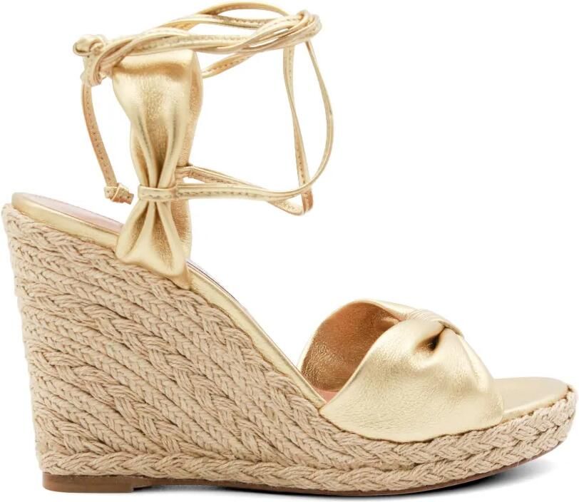 Aquazzura Metallic espadrilles Goud