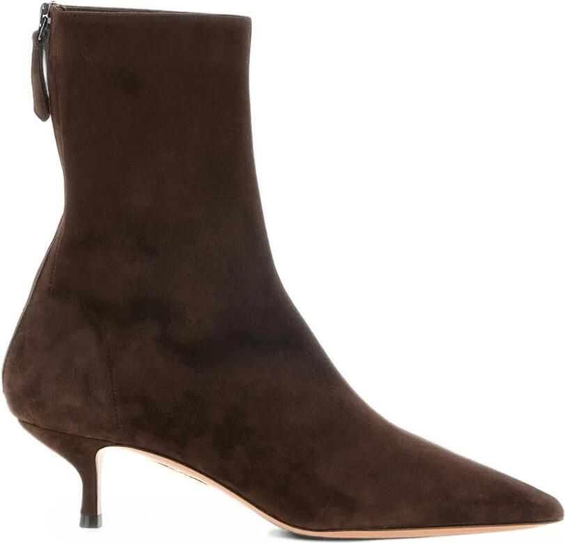 Aquazzura Montmartre suede ankle boots Bruin