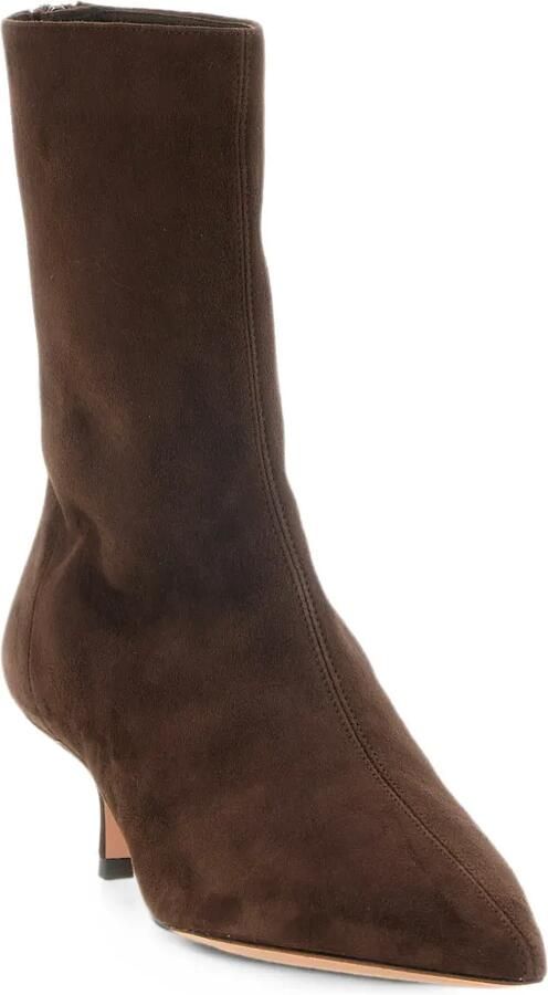 Aquazzura Montmartre suede ankle boots Bruin - Foto 2
