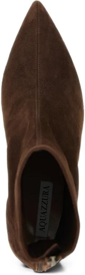 Aquazzura Montmartre suede ankle boots Bruin - Foto 4