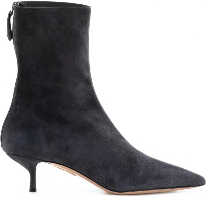 Aquazzura Montmartre suede ankle boots Grijs