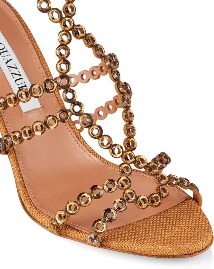 Aquazzura Mooncrush sandalen met hak Bruin