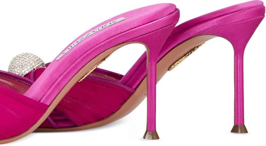 Aquazzura Mystery muiltjes 85 Roze - Foto 3