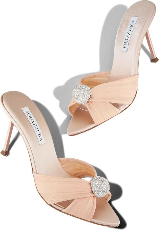 Aquazzura Mystery muiltjes 85 Roze - Foto 3