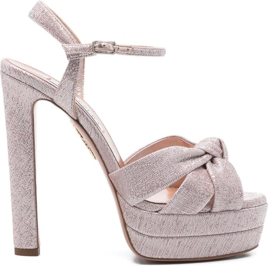 Aquazzura Nina sandalen met plateauzool Roze