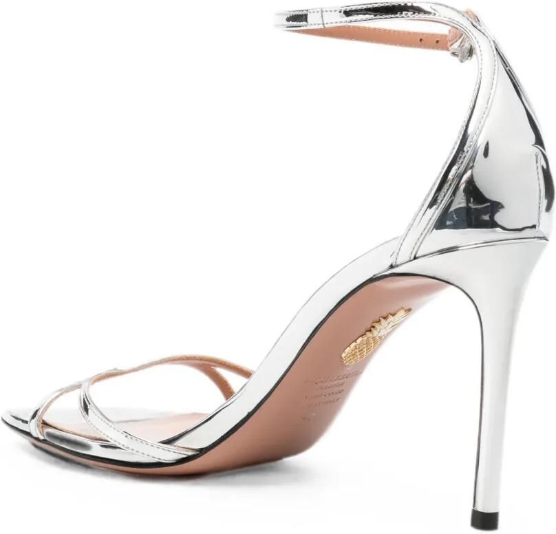 Aquazzura Nuda sandalen 85 Zilver - Foto 2