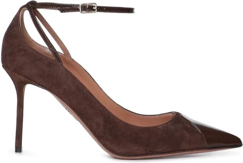 Aquazzura Odysea pumps met kapneus en gesp Bruin - Foto 2