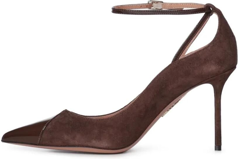 Aquazzura Odysea pumps met kapneus en gesp Bruin - Foto 3