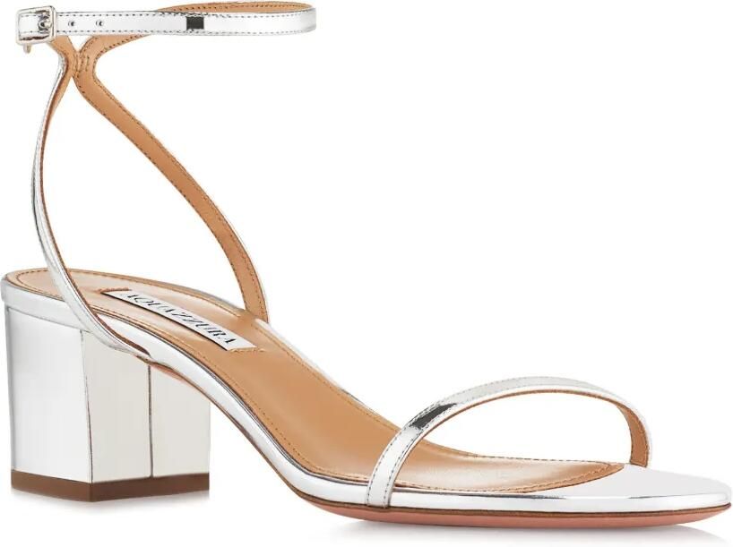 Aquazzura Olie leren sandalen Zilver
