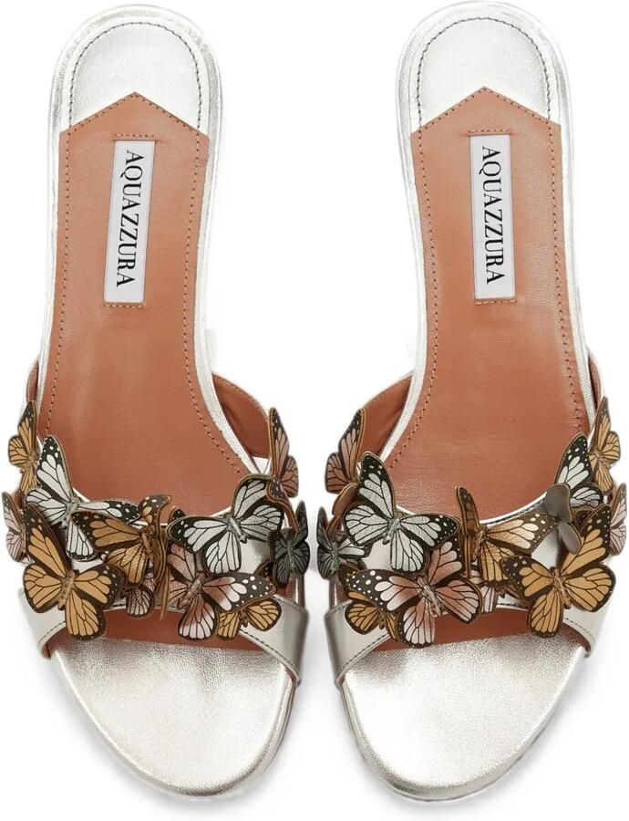Aquazzura Papillon sandalen verfraaid met vlinder Zilver - Foto 3