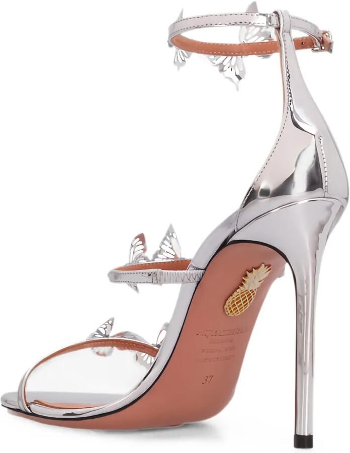 Aquazzura Papillon Sauvage sandalen verfraaid met vlinder Zilver - Foto 3