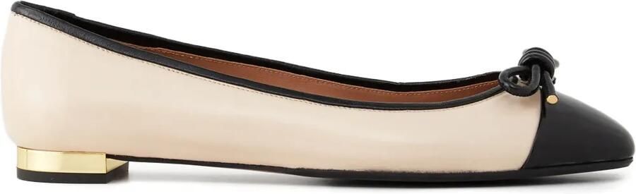 Aquazzura Parisina ballerina's met ronde neus en strik Beige