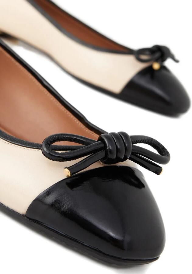 Aquazzura Parisina ballerina's met ronde neus en strik Beige - Foto 3
