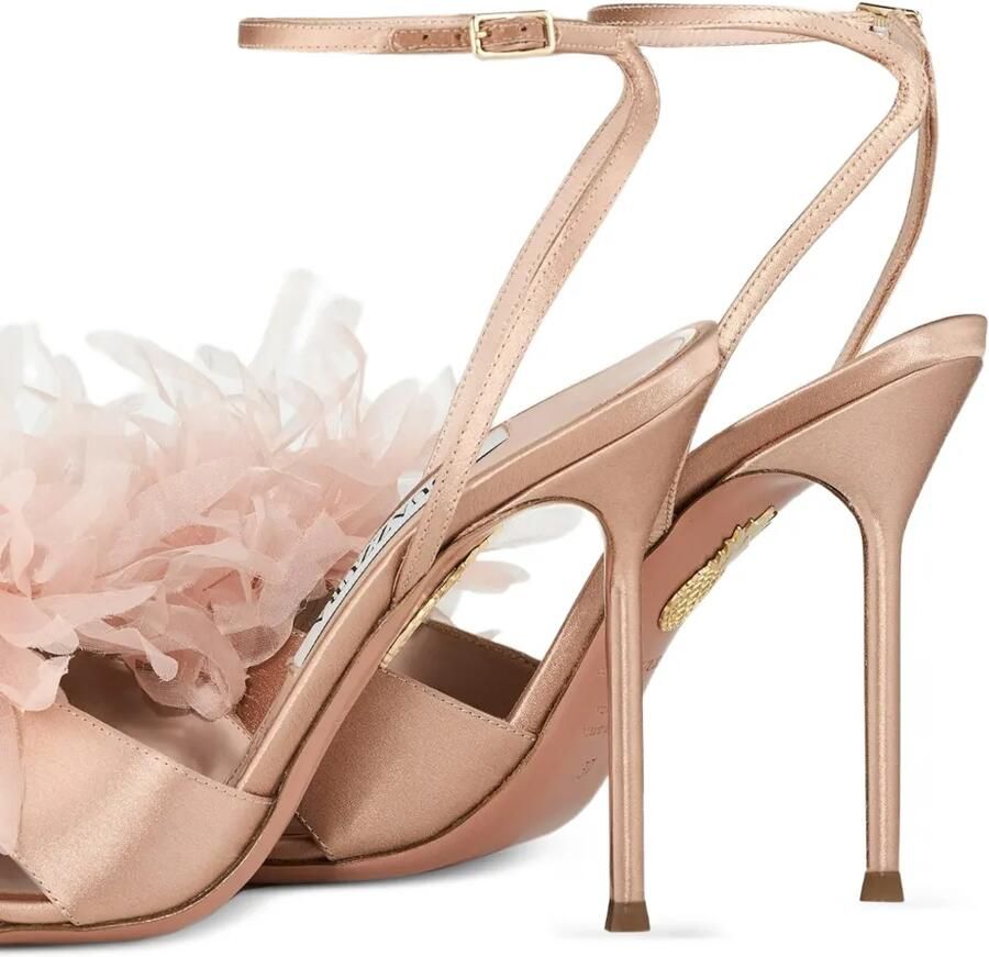 Aquazzura Poème sandalen met enkelbandje en bloemen Roze - Foto 2