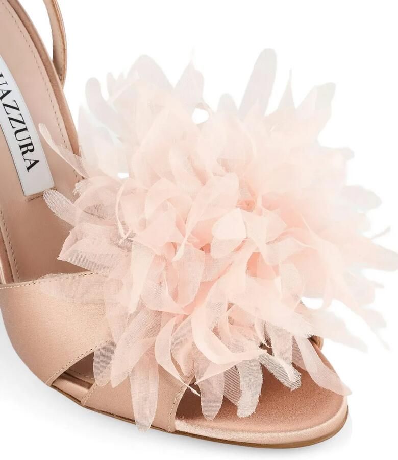Aquazzura Poème sandalen met enkelbandje en bloemen Roze - Foto 3