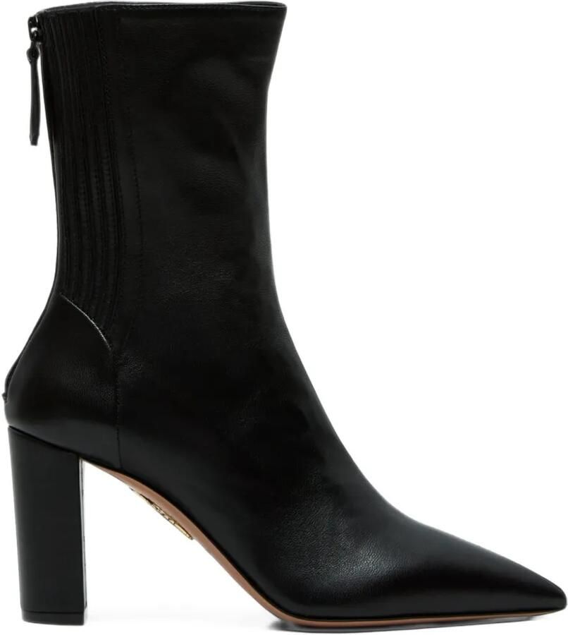 Aquazzura pointed-toe panelled ankle boots Zwart
