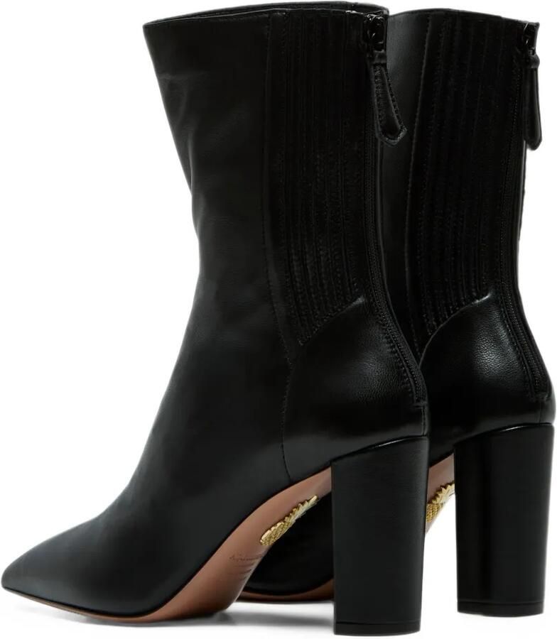 Aquazzura pointed-toe panelled ankle boots Zwart - Foto 3