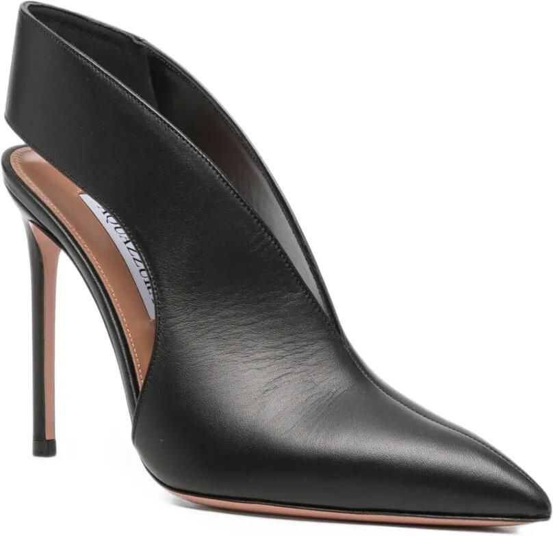Aquazzura Slingback pumps met puntige neus Zwart - Foto 2
