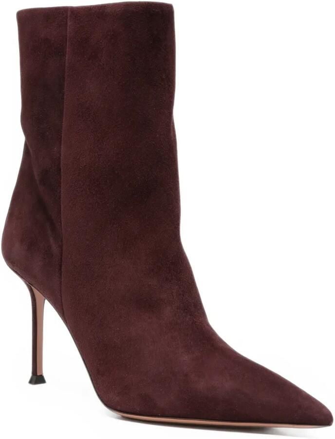 Aquazzura Enkellaarzen met puntige neus Rood - Foto 2