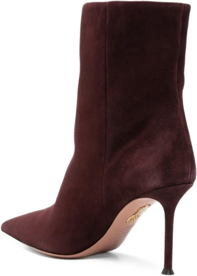 Aquazzura Enkellaarzen met puntige neus Rood - Foto 3