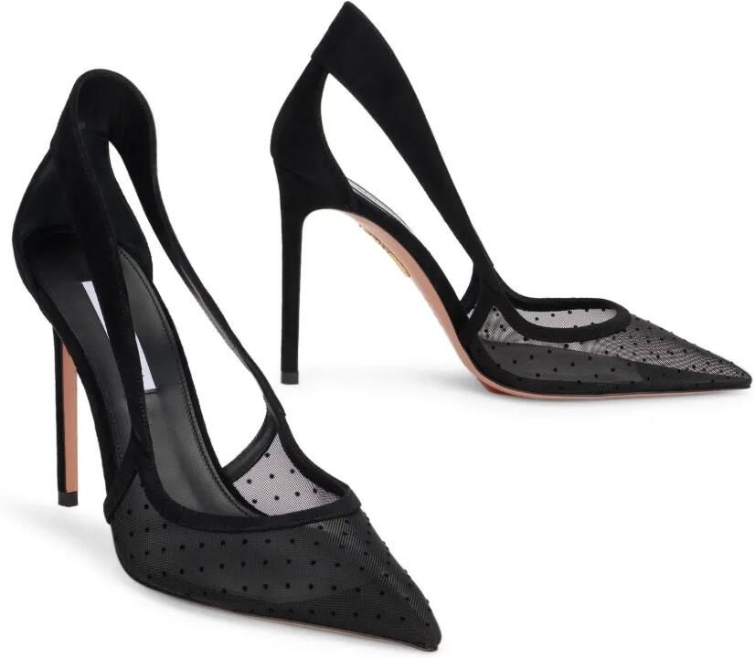 Aquazzura Pumps met open neus Zwart - Foto 2