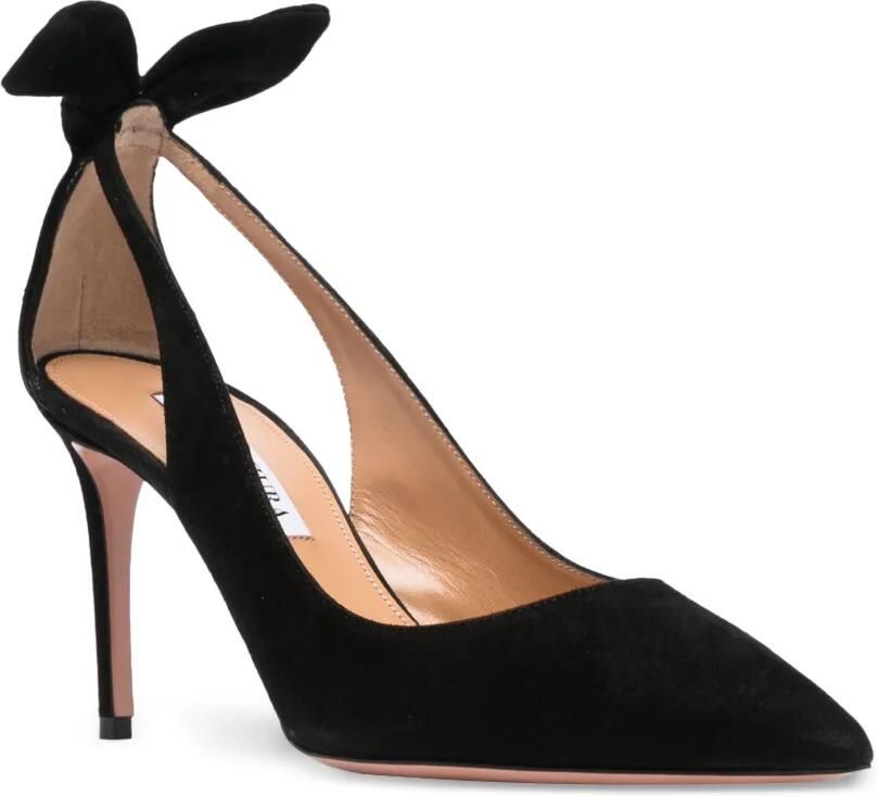 Aquazzura Bow Tie pumps 85 Zwart - Foto 3