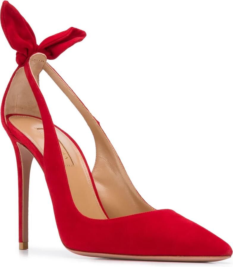 Aquazzura Pumps met strikje Rood - Foto 2