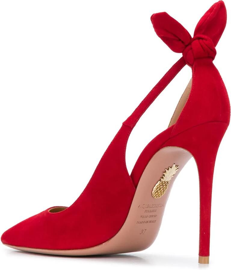 Aquazzura Pumps met strikje Rood - Foto 3