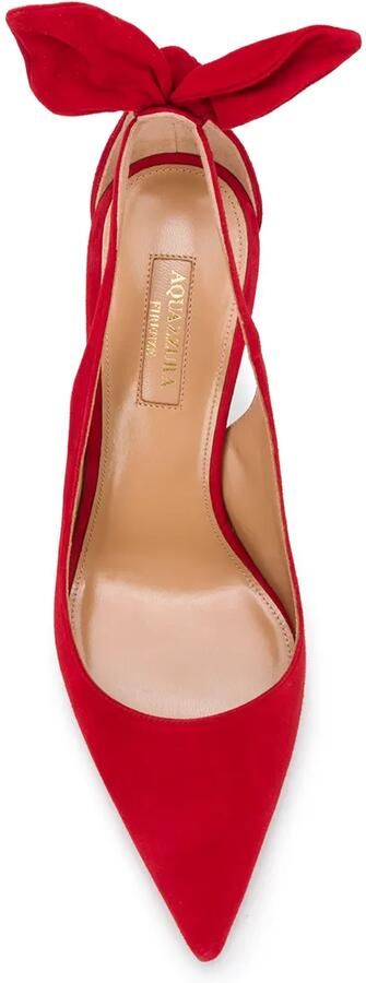 Aquazzura Pumps met strikje Rood - Foto 4