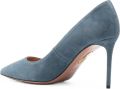 Aquazzura Purist suède pumps met puntige neus en hak Blauw - Blauw