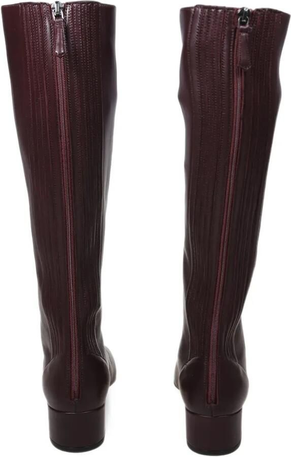 Aquazzura ribbed-panel leather boots Rood - Foto 2