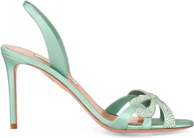 Aquazzura Ribbon Kiss sandalen 85 Groen