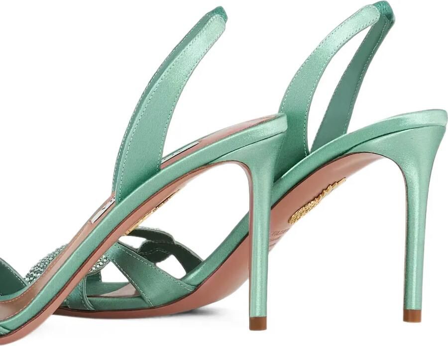 Aquazzura Ribbon Kiss sandalen 85 Groen - Foto 3