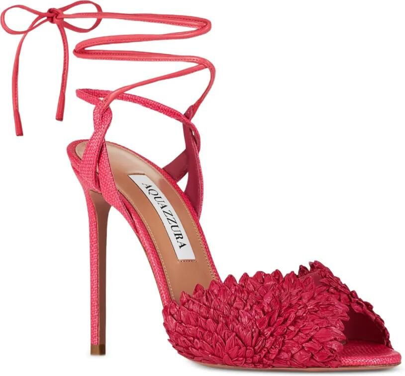 Aquazzura Rio Flirt sandalen 105 Roze - Foto 5