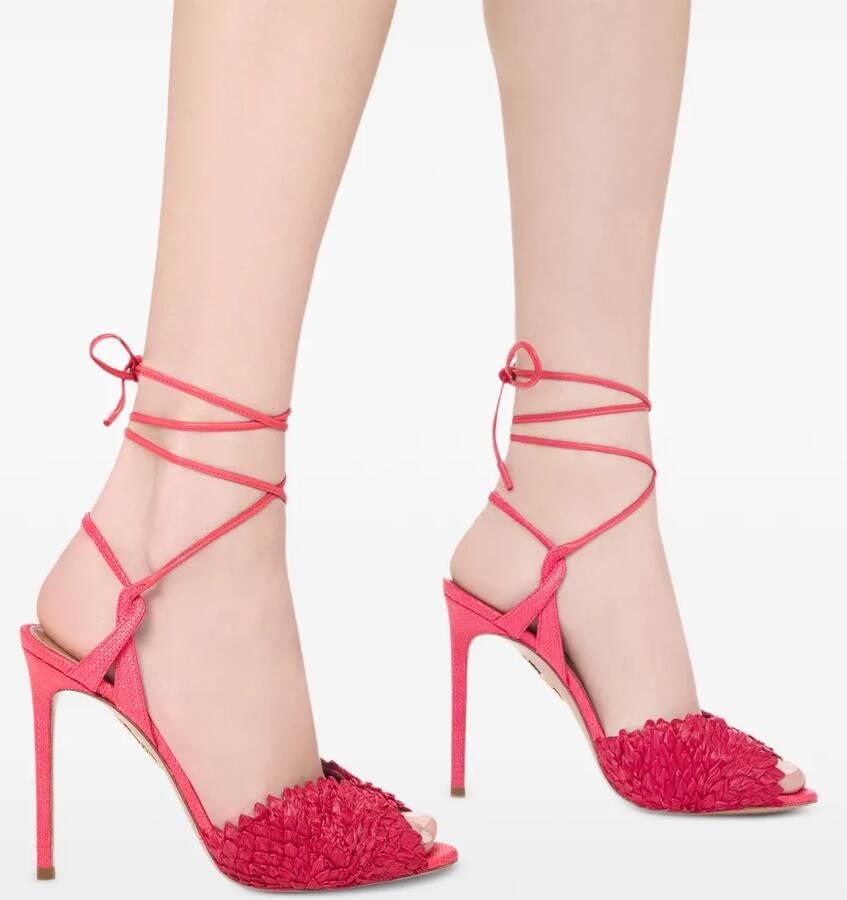 Aquazzura Rio Flirt sandalen 105 Roze - Foto 2