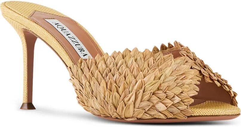 Aquazzura Rio Flirt sandalen met hak Beige - Foto 4