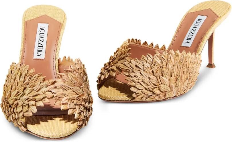 Aquazzura Rio Flirt sandalen met hak Beige - Foto 3