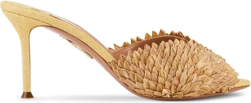 Aquazzura Rio Flirt sandalen met hak Beige - Foto 5
