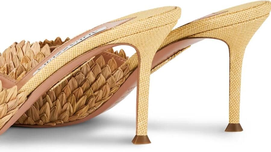 Aquazzura Rio Flirt sandalen met hak Beige - Foto 2