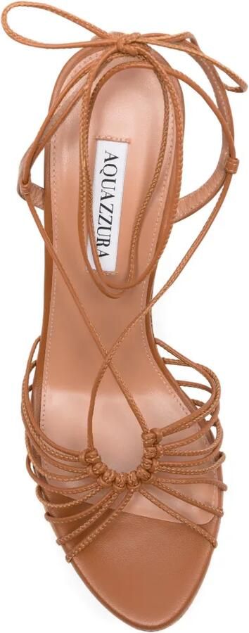 Aquazzura Ritmo sandalen met plateauzool Bruin